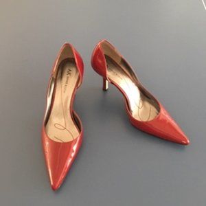 AK Anne Klein Maroon Leather Pumps / Heels